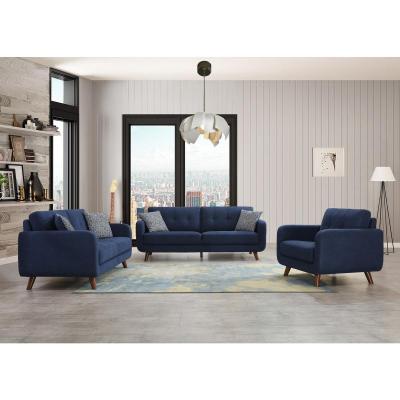 Noma Collection Chair With Soft Woven Upholstery in Lapis Blue - 9591BL-1