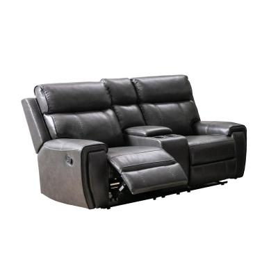 Brackley Collection Reclining Loveseat With Center Console - 99937GRY-2C