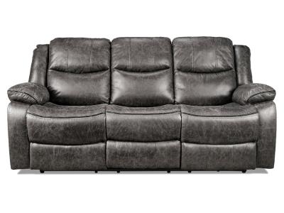 Everett Collection Reclining Sofa With Drop-down Table - 99849GRY-3