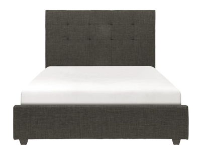 Bronx Collection King Uph Bed in Dark Grey - 1890KN