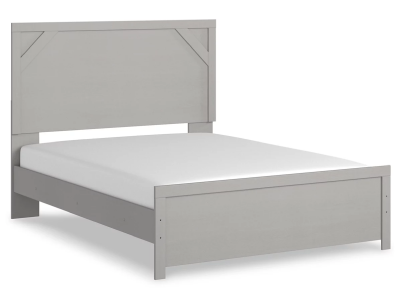 Cottonburg Queen Panel Bed in Light Gray / White - B1192B2
