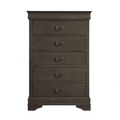 Mayville Collection 7 Piece Full Bedroom Set In Grey - 2147FSG-K