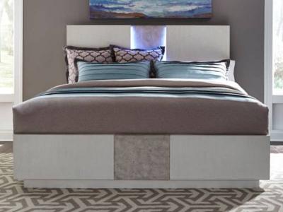 Mirage King Panel Bed with Storage - 946-BR-KSB