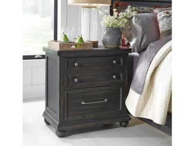 Harvest Home 3-Drawer Night Stand w/ Charging Station - 879-BR61