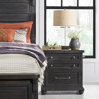 Harvest Home 3-Drawer Night Stand w/ Charging Station - 879-BR61