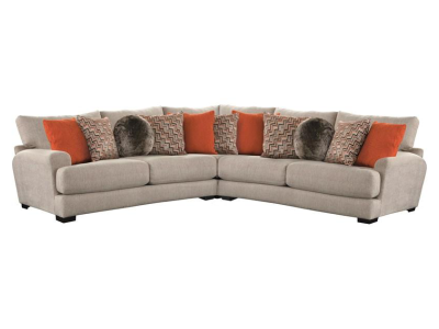 Jackson Furniture Ava Stationary Fabric 3 Piece Sectional - 4498-94 1796-36 / 2870-24 | 4498-59 1796-36 / 2870-24 | 4498-93 1796-36 / 2870-24