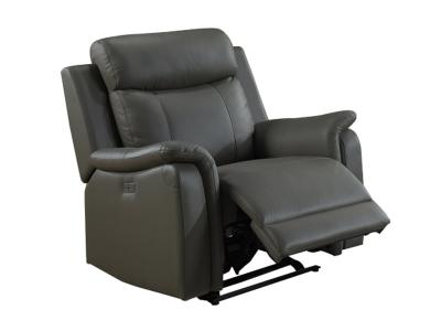 Cyrus Collection Power Glider Recliner - 99840PN-GY-1G