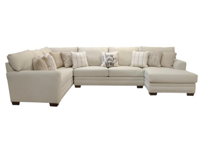 Jackson Furniture Middleton Fabric 4 Piece Sectional in Cement - 4478-62 1605-38 / 2330-56 | 4478-30 1605-38 / 2330-56 | 4478-76 1605-38 / 2330-56 | 4478-28 1605-38 / 2330-56