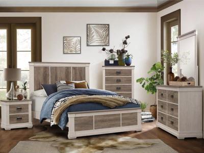 Waylon Collection King Panel 6pc Bedroom Set - 1677K-6PC-K