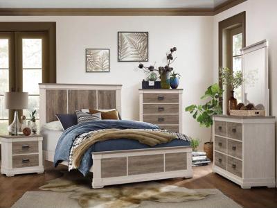 Waylon Collection 6pc Queen Panel Bedroom Set - 1677Q-6PC-K