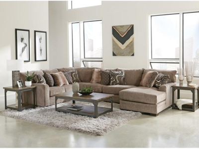 Jackson Furniture Kingston Stationary Fabric 4 Piece Sectional in Pewter - 4472-46 1724-18 / 2860-18 | 4472-59 1724-18 / 2860-18 | 4472-30 1724-18 / 2860-18 | 4472-76 1724-18 / 2860-18