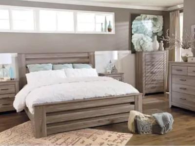 Signature Design by Ashley Zelen 6 Piece Poster Queen Bedroom Set - B248-K