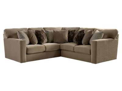 Jackson Furniture Carlsbad Fabric 2 Piece Sectional in Carob - 3301-62 1411-19 / 1410-19 | 3301-42 1411-19 / 1410-19