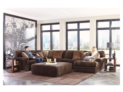 Jackson Furniture Mammoth Stationary Fabric 4 Piece Sectional - 4376-46 1806-49 / 2640-59 | 4376-59 1806-49 / 2640-59 | 4376-30 1806-49 | 4376-76 1806-49 / 2640-59