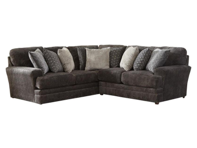 Jackson Furniture Mammoth Stationary Fabric 3 Piece Sectional in Smoke - 4376-46 1806-58 / 2640-48 | 4376-59 1806-58 / 2640-48 | 4376-42 1806-58 / 2640-48