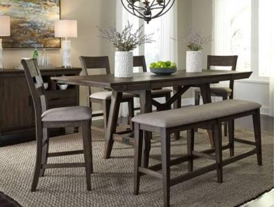 Double Bridge 6 Piece Gathering Table Set -152-B250124 (4), 152-C900125B, 152-CD-GTS