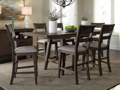 Double Bridge 7 Piece Gathering Table Set - 152-C2501S (4), 152-C6501S (2), 152-CD-TRS