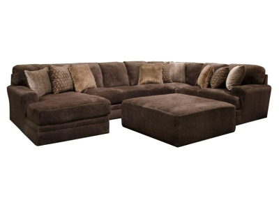 Jackson Furniture Mammoth Fabric 3 Piece Sectional in Chocolate - 4376-75 1806-49 / 2640-59 | 4376-30 1806-49 / 2640-59 | 4376-72 1806-49 / 2640-59