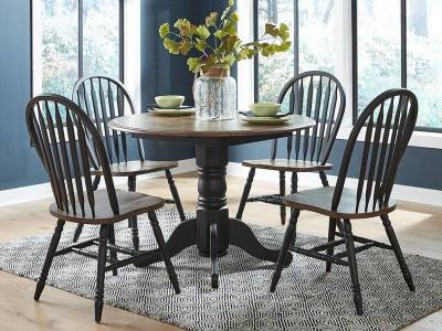 Carolina Crossing  5 piece Dining Set - 186B-C1000S (4), 186B-T4242 / 186B-P4242