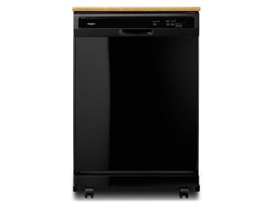 24" Whirlpool Heavy-Duty Dishwasher With 1-Hour Wash Cycle - WDP370PAHB