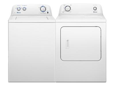 Amana 6.5 Cu. Ft. Top-Load Gas Dryer and 4.4 Cu. Ft. Top-Load Washer - NGD4655EW-NTW4519JW
