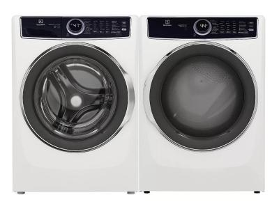 27" Electrolux 5.2 Cu. Ft. Front Load Washer and 8.0 Cu. Ft. Front Load Electric Dryer - ELFW7537AW-ELFE753CAW