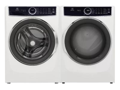 27" Electrolux 5.2 Cu. Ft. Front Load Washer and 8.0 Cu. Ft. Front Load Gas Dryer - ELFW7537AW-ELFG7537AW
