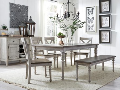 Cottage Lane Collection 6 Piece Dining Set - 350-CD-6RTS