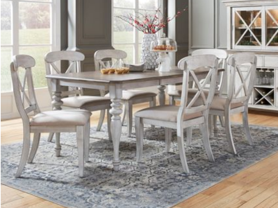 Ocean Isle Collection 7 Piece Dining Set - 303W-CD-7RLS