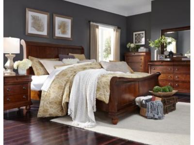 Rustic Traditions 7 Piece Queen Sleigh Bedroom Set - 589-BR-QSLDMCN