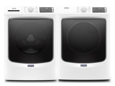27" Maytag 5.5 Cu. Ft. Front Load Washer And 7.3 Cu. Ft. Front Load Gas Dryer With Quick Dry Cycle - MHW6630HW-MGD6630HW