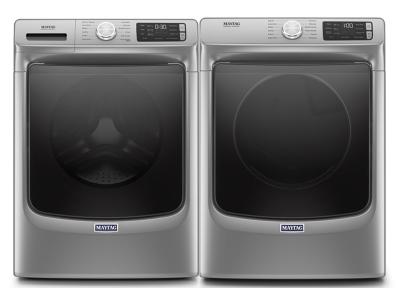 27" Maytag 5.5 Cu. Ft. Front Load Washer With 16-Hr Fresh Hold Option and 7.3 Cu. Ft. Front Load Gas Dryer - MHW6630HC-MGD6630HC
