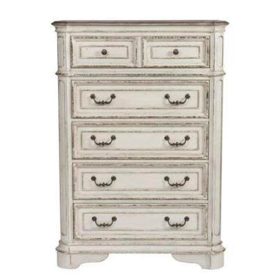 Magnolia Manor 7 Piece King Panel Bedroom Set - 244-BR-KPBDMCN