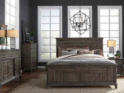 Artisan Prairie Collection 7 Piece Queen Panel Bedroom Set - 823-BR-QPBDMCN