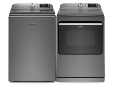 27" Maytag 6.0 Cu. Ft. Smart Top Load Washer and 7.4 Cu. Ft. Smart Top Load Electric Dryer - MVW7230HC-YMED7230HC