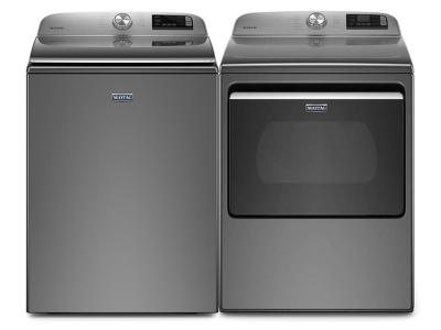 27" Maytag 4.7 Cu. Ft. Top Load Washer and 7.4 Cu. Ft. Smart Top Load Electric Dryer - MVW6230HC-YMED6230HC