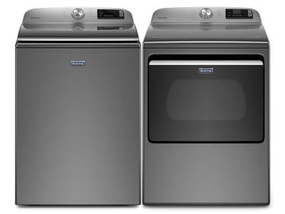 27" Maytag 7.4 Cu. Ft. Dryer and 4.7 Cu. Ft. Top Load Washer  - MGD6230HC-MVW6230HC