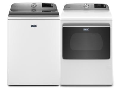 27" Maytag 7.4 Cu. Ft. Dryer and 5.4 Cu. Ft. Top Load Washer - MGD6230HW-MVW6230HW