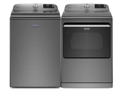 27" Maytag 6.0 Cu. Ft. Smart Top Load Washer and 7.4 Cu. Ft. Smart Top Load Gas Dryer - MVW7230HC-MGD7230HC