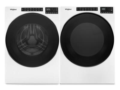 27" Whirlpool Front Load 5.2 cu.ft. Washer and 7.4 cu.ft Dryer - WFW5605MW-YWED5605MW