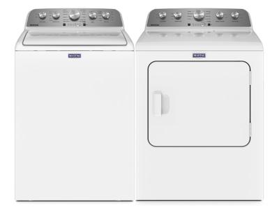 Maytag 5.2 Cu. Ft. Top Load Washer and 7.0 Cu. Ft. Top Load Electric Dryer  - MVW5035MW-YMED5030MW