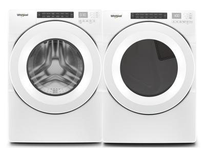 27" Whirlpool Closet Depth Front Load Washer and Front Load Gas Dryer - WFW560CHW-WGD560LHW
