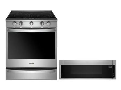 30" Whirlpool 2 Piece Appliance Package - YWEE750H0HZ-YWML55011HS