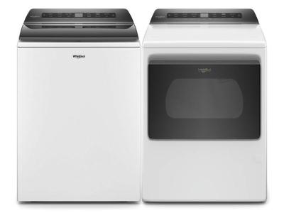 27" Whirlpool Top Load Washer and Dryer - WTW5105HW-WGD5100HW