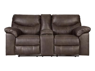 Boxberg DBL Rec Loveseat w/Console 3380394 Teak