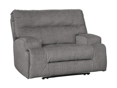 Signature Design by Ashley Coombs Wide Seat Recliner in Charcoal - 4530252