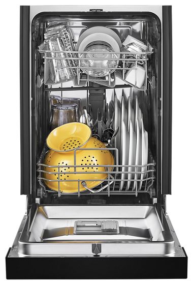 18" Whirlpool Small-Space Compact Dishwasher with Stainless Steel Tub - WDF518SAHB