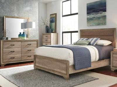 Sun Valley Queen Upholstered Bedroom Set - 439-BR-QUBDMN