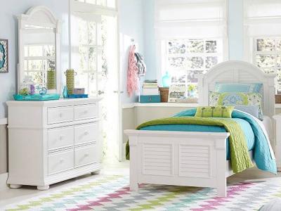 Summer House Youth 4 Pc Twin Panel Bedroom Set - 607-BR-TPBDM