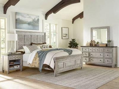 Heartland 6 Pc Queen Panel Bedroom Set - 824-BR-OQPBDMN